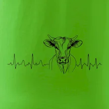 EKG křivka kráva