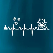 EKG Vánoce Vločky a sob EKG Vánoce Vločky a sob