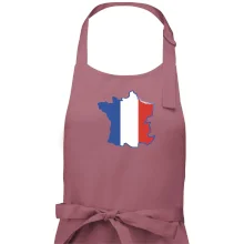 Francouzská vlajka mapa obrys