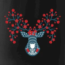 Folklor - jelen s červenými plody