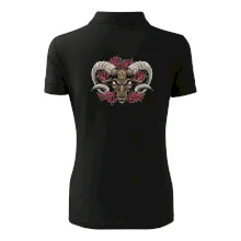 Hlava berana s růžemi