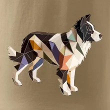Border colie slepená z papíru
