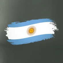 Argentina vlajka okousaná