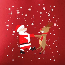 Tancující Santa a sob