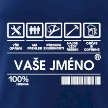Vaše jméno - čárový kód