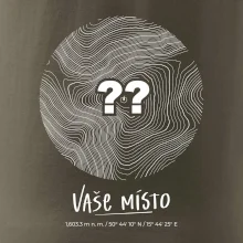 Vaše místo - vrstevnice v kruhu