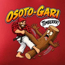 Osoto gari timber judo