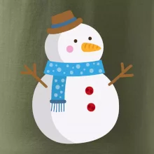 Sněhulák se šálou