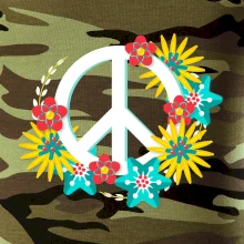 Peace symbol abstraktní