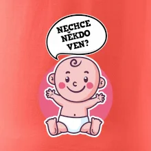 Nechce někdo ven - Triko pro porodní asistentku