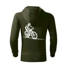 MTB kreslený cyklista MTB kreslený cyklista