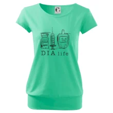 D I A life - kreslený insulin injekce a glukometr