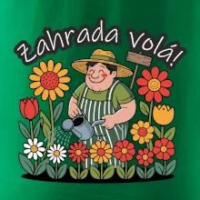Zahrada volá - zahradník a slunečnice