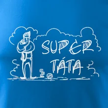 Kreslený nápis super táta