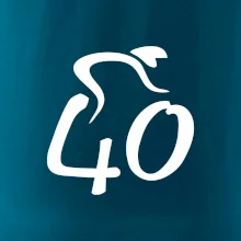 Cyklista slaví čtyřicítku (40)