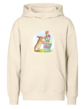 Velikonoční zajíček tulipány