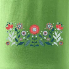 Folklor - květiny v řadě