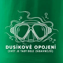 Dusíkové opojení potápěčská maska s vlnícími se linkami