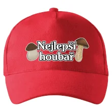 Nejlepší houbař - nápis s houbama