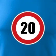 Dopravní značka - omezení rychlosti 20