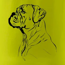 Boxer černá kresba