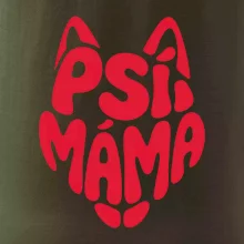 Psí máma nápis v hlavě