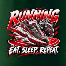Běžecká bota se stopkami eat sleep repeat