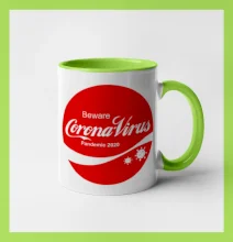 Corona virus pandemic logo