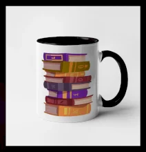 Knihomol stojící knihy