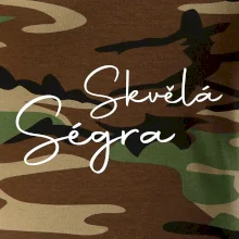 Skvělá ségra - nápis na zádech