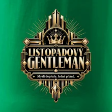 Listopadový gentleman zlatý art deco motiv