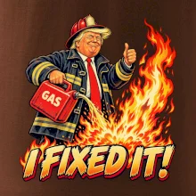 Donald Trump jako hasič I fixed it