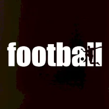 Football nápis