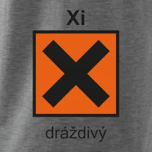 Xi Dráždivý - Výstražná tabulka na tričku