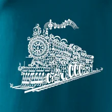 Stará lokomotiva z not