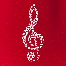 Houslový klíč z not