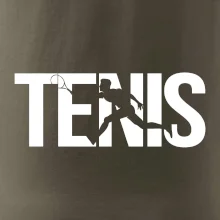 Tenis nápis silueta