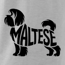 Maltézský psík nápis v těle