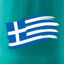 Řecko vlajka - štětkou