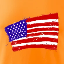 Americká vlajka ohnutá