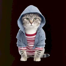 Kočka v pruhovaném triku