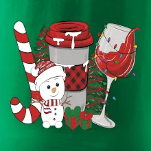 Vánoce, víno a sněhulák