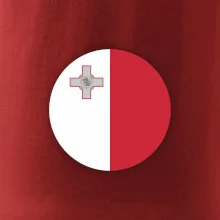 Vlajka Malta kulatá velká