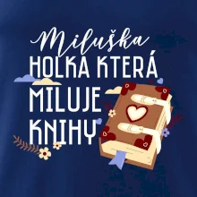 Kniha - Holka, která miluje knihy -  Vaše jméno