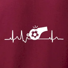 EKG fotbal rozhodčí a píšťalka