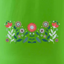 Folklor - květiny v řadě