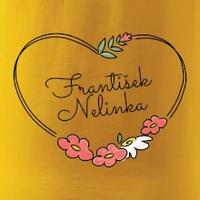 Srdce velké - Tričko se jmény dětí