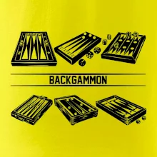 Backgammon černý set