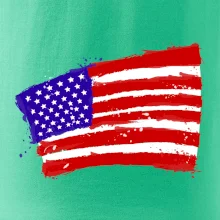 Americká vlajka ohnutá