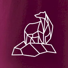 Geometrie lední medvěd na ledu